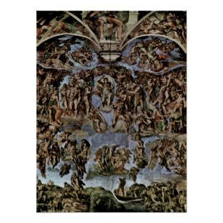 Michelangelo Buonarroti   The Last Judgement Poster