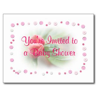 Buttons Border Postcard  customize any occasion