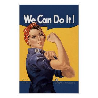 Retro Rosie We Can Do It Posters