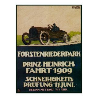 Vintage Forstenrieder Park Prince Henry Race 1909 Posters