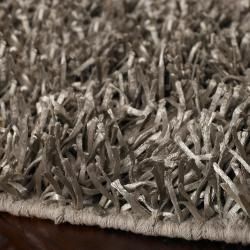 Hand woven Silver Cayster Soft Plush Shag Rug (8' x 10'6) 7x9   10x14 Rugs