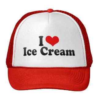I Love Ice Cream Mesh Hat