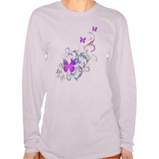 Bright Purple Butterfly Tshirt
