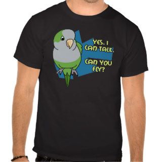 I Can Talk Quaker Parakeet Dark TeeShirt