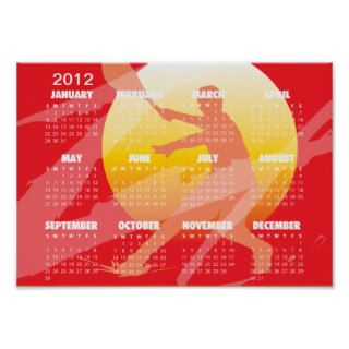 2012 Tennis poster calendar for home or club