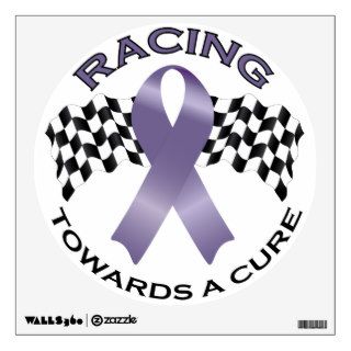 Racing Towards a Cure v2   All Cancer   Wall Circl Wall Graphic