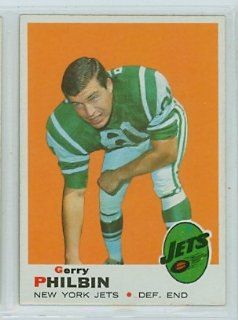 1969 Topps FB 262 Gerry Philbin Jets Excellent to Mint Sports Collectibles