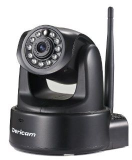 Dericam H502W Indoor Pan/Tilt H.264 720p Wireless IP Camera, Color CMOS Sensor, F 3.6mm F2.0 (IR Lens), IEEE 802.11b/g/n Wireless Connectivity  Dome Cameras  Camera & Photo