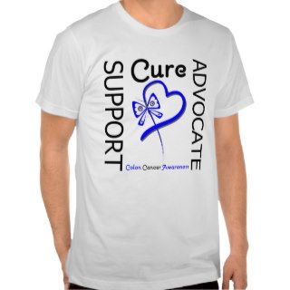 Colon Cancer Support Advocate Cure Tshirts