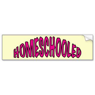 Homeschooled Bumper Sticker
