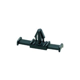Panduit THMSP20F C30 Tie Harness Mount, For Discrete Wiring, Heat Stabilized Nylon 6.6, Push Barb Mounting Method, Black, 0.244   0.283" Panel Hole Diameter, 0.160" Max Panel Thickness (Pack of 100)