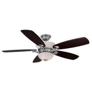 Hampton Bay Minorca 52 in. Indoor Brushed Nickel Ceiling Fan 26611
