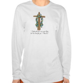 Cast Your Cares Upon Him, Autism Long Sleeve T shirts