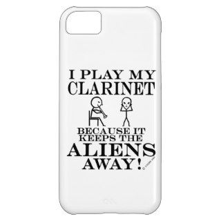 Keeps Aliens Away Clarinet iPhone 5C Cover