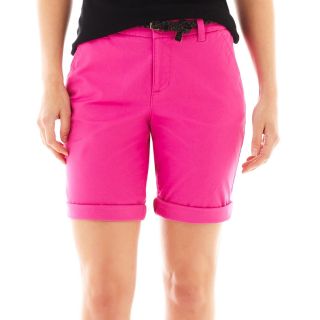 Twill Bermuda Shorts, Rose Valley, Womens