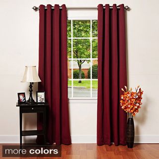 Solid Grommet Top Thermal Insulated 108 inch Blackout Curtains