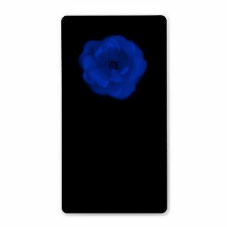 Blue Rose, Black Background. Custom Shipping Labels