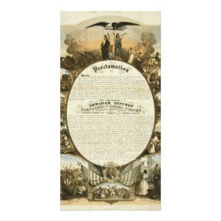 Emancipation Proclamation by L. Lipman Personalized Photo Card