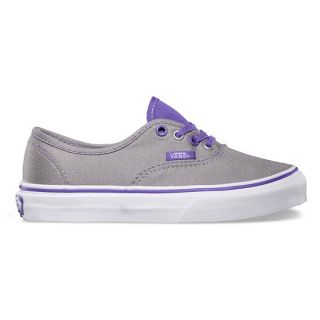 Pop Eyelets Authentic Girls Shoes Frost Grey/Passion Flower In Sizes 1, 4,