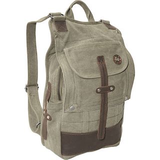 Urban Canvas Backpack Olive Green   Laurex Laptop Backpacks