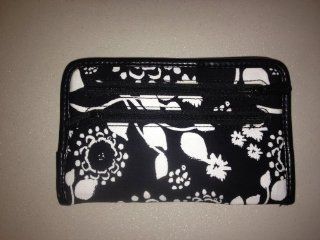 Thirty One Timeless Wallet Black Floral Brushstrokes 