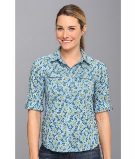 Royal Robbins Daisy Chain L/S Top Womens Long Sleeve Button Up (Blue)