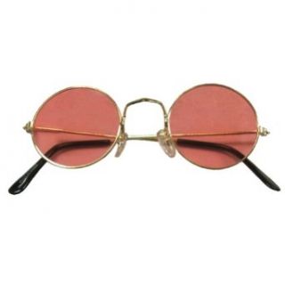 Ladona Pink Lennon Style Sunglasses at  Mens Clothing store