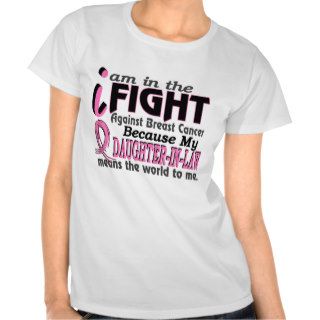 Daughter In Law Means The World To Me Breast Cance Tees