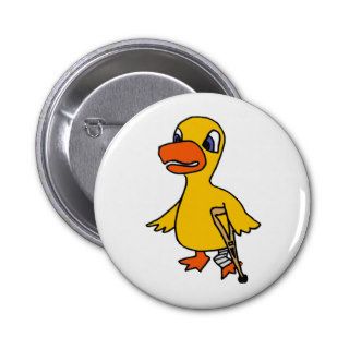 XX  Funny Lame Duck Cartoon Pinback Buttons