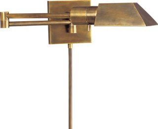 Visual Comfort Studio Hand Rubbed Antique Brass Swing Arm Wall Mount Light 82034HAB   Wall Sconces