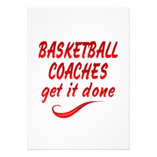 Basketball Coaches Get it Done Custom Invite