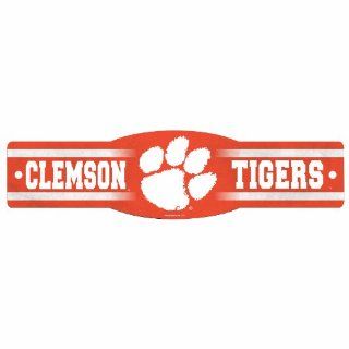 NCAA Clemson Tigers 4.5 by 17 Sign  Sports Fan Street Signs  Sports & Outdoors