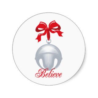 Silver Bell Believe Sticker