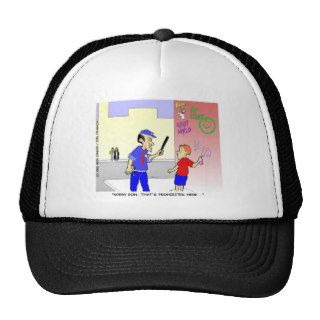 Void Graffiti Funny Police Cartoon Gifts & Tees Hat
