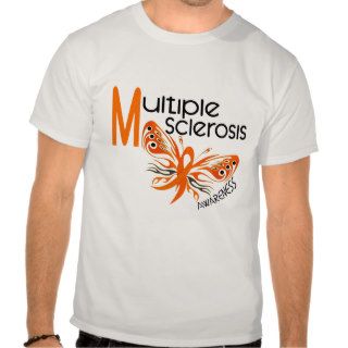 MS Multiple Sclerosis BUTTERFLY 3.1 T shirts