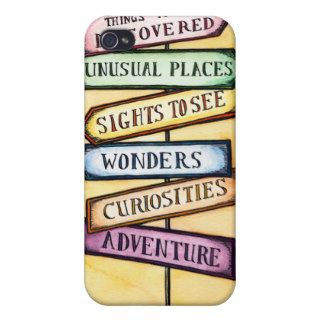 Adventure Street Sign Travel Art iPhone 4/4S Covers