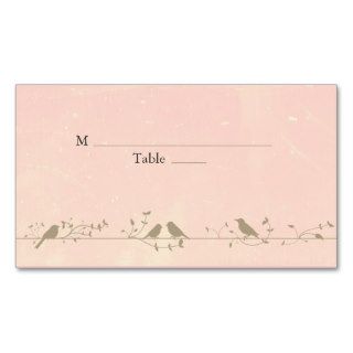 Vintage Songbirds Special Occasion Place Cards Business Cards