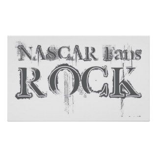 NASCAR Fans Rock Posters