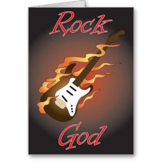 rock god birthday card