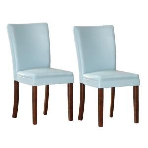 HomeSullivan Light Blue Parson Dining Chair (Set of 2) DISCONTINUED 403276BS[2PC]