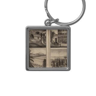 Residences of DD Phillips, C Lee Lambert Keychain