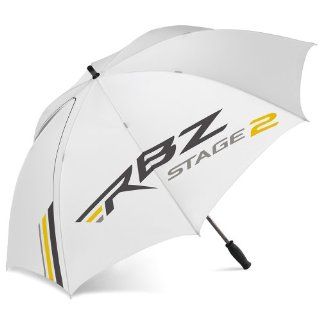 TaylorMade Triton Single Canopy Golf Umbrella, White/Gray/Gold  Rocketballz Umbrella  Sports & Outdoors