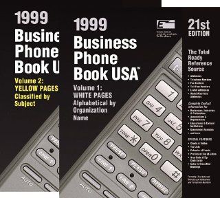 Business Phone Book USA 1999 The National Directory of Addresses and Telephone Numbers (21st Edition) Jennifer C. Perkins 9780780803572 Books