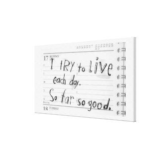 Shoe Box Quote   liVe EACh Day Gallery Wrap Canvas