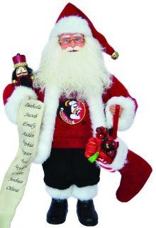 15" NCAA Florida State Seminoles Santa Claus Christmas Figure with Nutcracker   Holiday Figurines