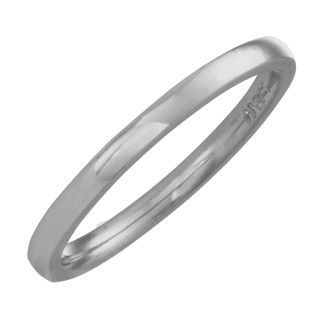 Platinum 1.5 mm Comfort fit Wedding Band Gold Rings
