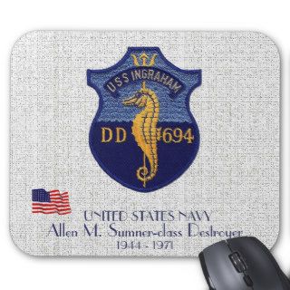 USS INGRAHAM DD 694 MOUSEPAD