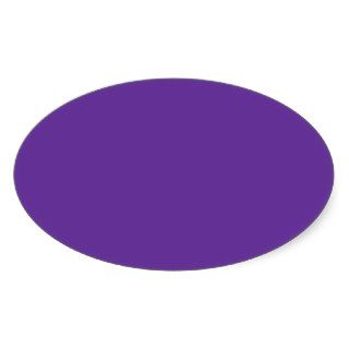 663399 Solid Color Purple Background Template Oval Sticker