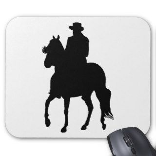 Paso Fino Horse Silhouette Rider Mouse Pad