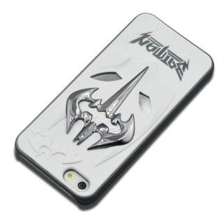 FJX 3D Gray Eye White Bottom Cartoon Batman Hard Case for Apple iPhone 5 5G 5th Cell Phones & Accessories